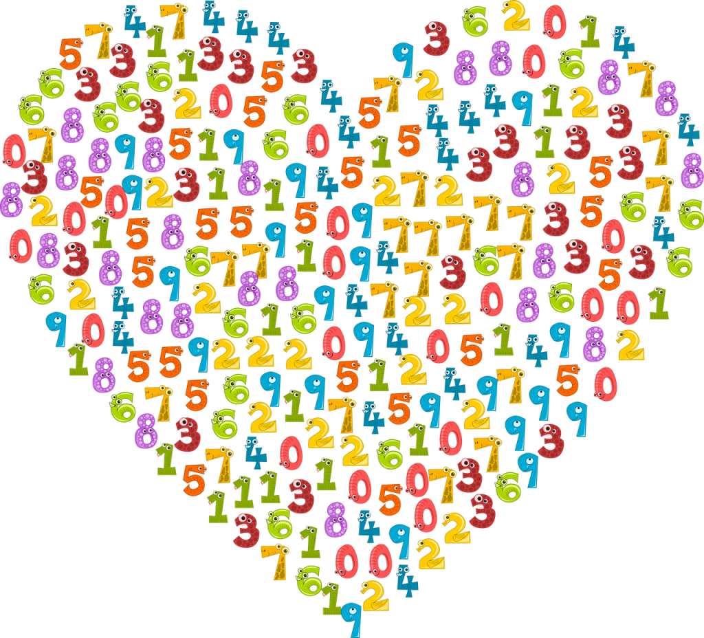 Pixabay coloured numbers