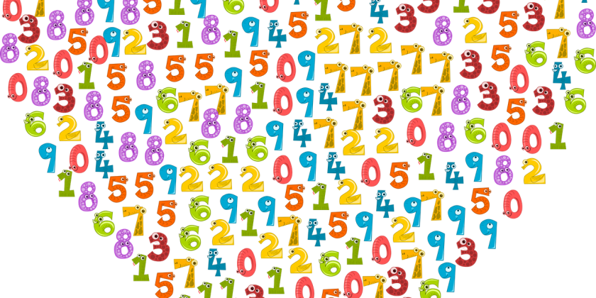 Pixabay coloured numbers